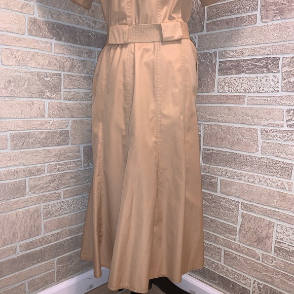 Sasson Paris New York Brown Tan Shirtdress - Picture 9 of 12